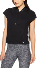 Load image into Gallery viewer, Calvin Klein Performance Women&#39;s Floral Patch Cropped Hoodie, Black, XL
