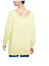 Load image into Gallery viewer, Nike Women&#39;s Sportswear Air Oversized Fleece Top, Life Lime/Black, S
