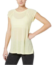 Load image into Gallery viewer, Calvin Klein Performance Women's Cap-Sleeve Strappy-Back Top, Yellow,XS
