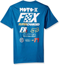 Load image into Gallery viewer, Fox Men&#39;s Czar 2.0 Short Sleeve Basic T-Shirt, Blue, M
