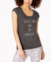 Load image into Gallery viewer, Gaiam Women&#39;s Take Me Om Graphic Yoga T-Shirt, Charcoal Heather, S

