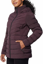 Load image into Gallery viewer, 32 Degrees Heat Women&#39;s Hooded 4-Way Stretch Jacket, Acai Berry, M
