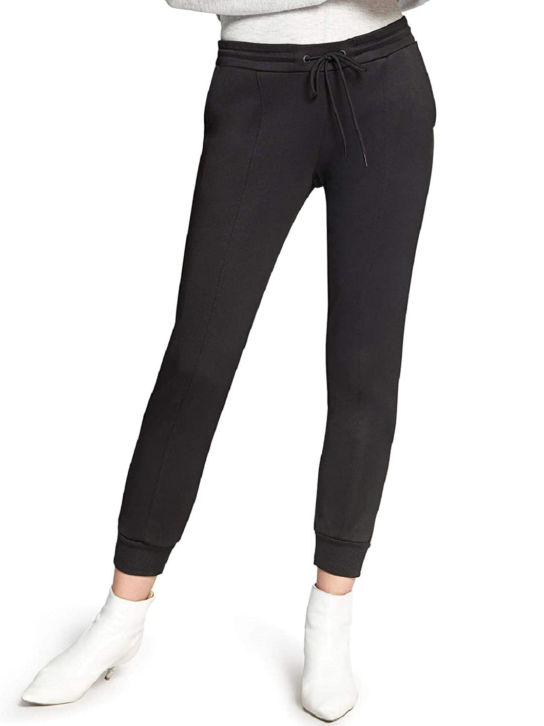 Sanctuary Women's High Rise Pull On Sports Seam Jogger Pants, Black, XL