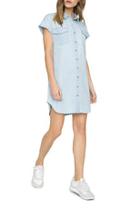 Load image into Gallery viewer, Sanctuary Women&#39;s Sunset  Cotton Tencel Shirtdress, Blue, Large
