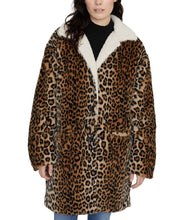 Load image into Gallery viewer, Sanctuary Women's Sierra Animal-Print Faux-Fur Sherpa Coat, Brown, XL
