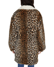 Load image into Gallery viewer, Sanctuary Women's Sierra Animal-Print Faux-Fur Sherpa Coat, Brown, XL
