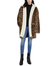 Load image into Gallery viewer, Sanctuary Women's Sierra Animal-Print Faux-Fur Sherpa Coat, Brown, XL
