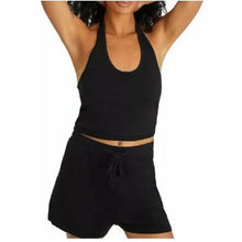 Load image into Gallery viewer, Sanctuary Women&#39;s Essential Halter Tank Top, Black, XS
