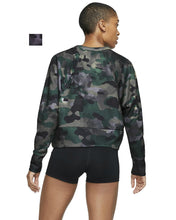 Load image into Gallery viewer, Nike Women&#39;s Dri-FIT Camo Fleece Training Sweatshirts, Camo/grey, XL
