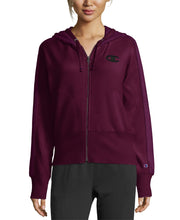 Load image into Gallery viewer, Champion Women&#39;s Heritage Herringbone Zip Hoodie, Venetian Purple, S
