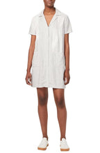 Load image into Gallery viewer, French Connection Women&#39;s Laiche Striped Mini Shirtdress, White, 6
