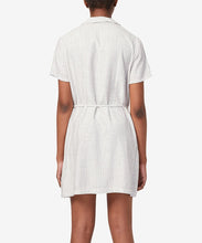 Load image into Gallery viewer, French Connection Women&#39;s Laiche Striped Mini Shirtdress, White, 6
