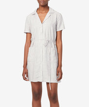 Load image into Gallery viewer, French Connection Women&#39;s Laiche Striped Mini Shirtdress, White, 6
