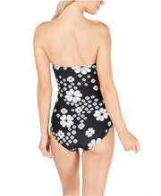 Load image into Gallery viewer, Kate Spade Women's Scalloped Cut Out Bandeau One-Piece, Black, XS

