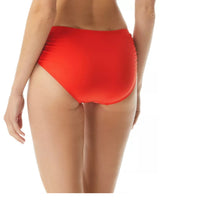 Load image into Gallery viewer, MICHAEL Michael Kors Women&#39;s Shirred Bikini Bottoms, Poppy, XS
