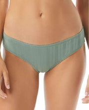 Load image into Gallery viewer, Vince Camuto Women&#39;s Ripple Effect Cheeky Bikini Bottoms, Iguana, L
