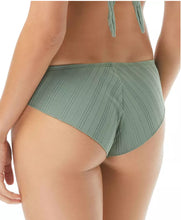 Load image into Gallery viewer, Vince Camuto Women&#39;s Ripple Effect Cheeky Bikini Bottoms, Iguana, L
