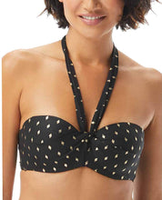 Load image into Gallery viewer, Coco Reef Women&#39;s Multi-Way Printed Underwire Bikini Top, Black,36/38C
