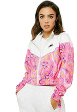 Load image into Gallery viewer, Nike Women&#39;s Sportswear Floral Printed Cropped Jacket, Pink, XS
