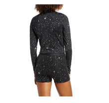 Load image into Gallery viewer, Nike Women&#39;s Pro Warm Starry Night Metallic-Print Top. Black, XS
