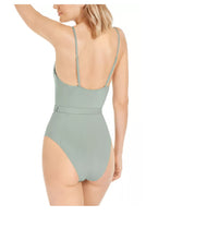 Load image into Gallery viewer, WeWoreWhat Women's Solid Danielle One-Piece Swimsuit, Jadeite, Small
