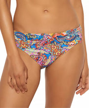 Load image into Gallery viewer, Bleu by Rod Beattie Women&#39;s Ruched Hipster Bikini Bottoms, Multi, 14
