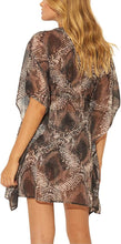 Load image into Gallery viewer, Bleu Rod Beattie Women&#39;s Skin Games Caftan Cover-Up Snake, M
