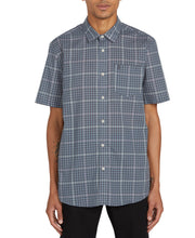 Load image into Gallery viewer, Volcom Men's Kelso Kelso Plaid Button-Down Cotton Shirts, Blue, S
