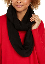 Load image into Gallery viewer, Calvin Klein Women&#39;s Lurex Stripe Warp Knit Infinity loop , Black
