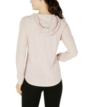 Load image into Gallery viewer, Calvin Klein Performance Women&#39;s Ruched-Sleeve Zip Hoodie, Pink, Small
