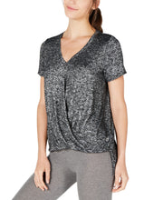Load image into Gallery viewer, Calvin Klein Performance Women&#39;s Draped High-Low Top, Black, S
