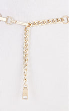 Load image into Gallery viewer, Steve Madden Women's Waist Chain-Link Logo Belt, Tortoise Gold, M/L
