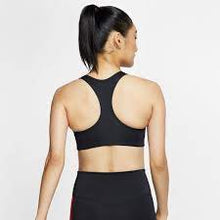 Load image into Gallery viewer, Nike Women&#39;s Swoosh Medium-Support Padded Sports Bra, Black, S
