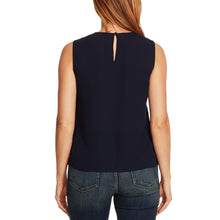 Load image into Gallery viewer, Vince Women's Camuto Studded Embellished Sleeveless Blouse, Blue, S
