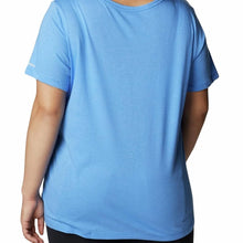 Load image into Gallery viewer, Columbia Women's Bluebird Day Relaxed V-Neck Top, Harbor Blue, 1X
