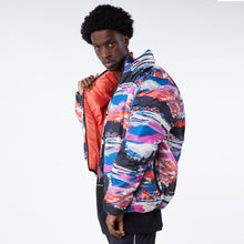 Load image into Gallery viewer, LRG Men's Alpine Divine Reversible Puffer Jacket, Orange/ Multi, S

