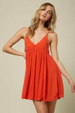 Load image into Gallery viewer, O&#39;Neill Women&#39;s V-Neck Salt Water Solids Cover-Up Dress, Orange, XL
