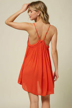 Load image into Gallery viewer, O&#39;Neill Women&#39;s V-Neck Salt Water Solids Cover-Up Dress, Orange, XL

