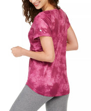 Load image into Gallery viewer, Ideology Women&#39;s Tie-Dye Warrior Athletic T-Shirt, Red Violet, L
