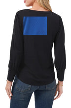 Load image into Gallery viewer, Vince Camuto Women's V-Neck Knit Top, Deep Blue, S
