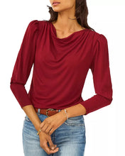 Load image into Gallery viewer, VINCE CAMUTO Women's Vince Camuto Cowl Neck Top, Earth Red, S
