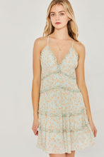 Load image into Gallery viewer, Belloago Women&#39;s Woven Floral Print Mini Tiered Cami Dress
