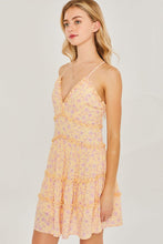 Load image into Gallery viewer, Belloago Women&#39;s Woven Floral Print Mini Tiered Cami Dress
