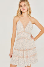 Load image into Gallery viewer, Belloago Women&#39;s Woven Floral Print Mini Tiered Cami Dress
