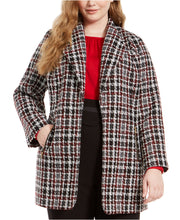Load image into Gallery viewer, Calvin Klein Plus Women&#39;s Tweed Plaid Topper Jacket, Tweed Plaid, 16W
