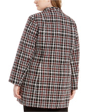 Load image into Gallery viewer, Calvin Klein Plus Women&#39;s Tweed Plaid Topper Jacket, Tweed Plaid, 16W
