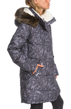 Load image into Gallery viewer, Roxy Women's Ellie Print Waterproof Snow Hoodie Jacket, Grey, XS
