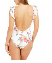 Load image into Gallery viewer, Roxy Juniors' Lahaina Bay Print Ruffled Lace-up One-Piece Swimsuit, S
