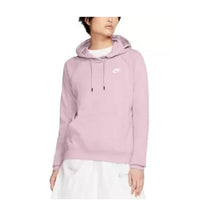 Load image into Gallery viewer, Nike Women&#39;s Sportswear Essential Fleece Hoodie, Pink, M, Defective
