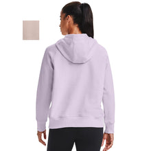Load image into Gallery viewer, Under Armour Women&#39;s Stretch Woven Rival Fleece Hoodie, Pink, XL
